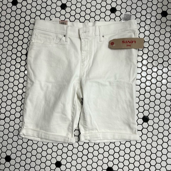 NWT Levi’s mid rise Bermuda shorts size 16 - Picture 5 of 10